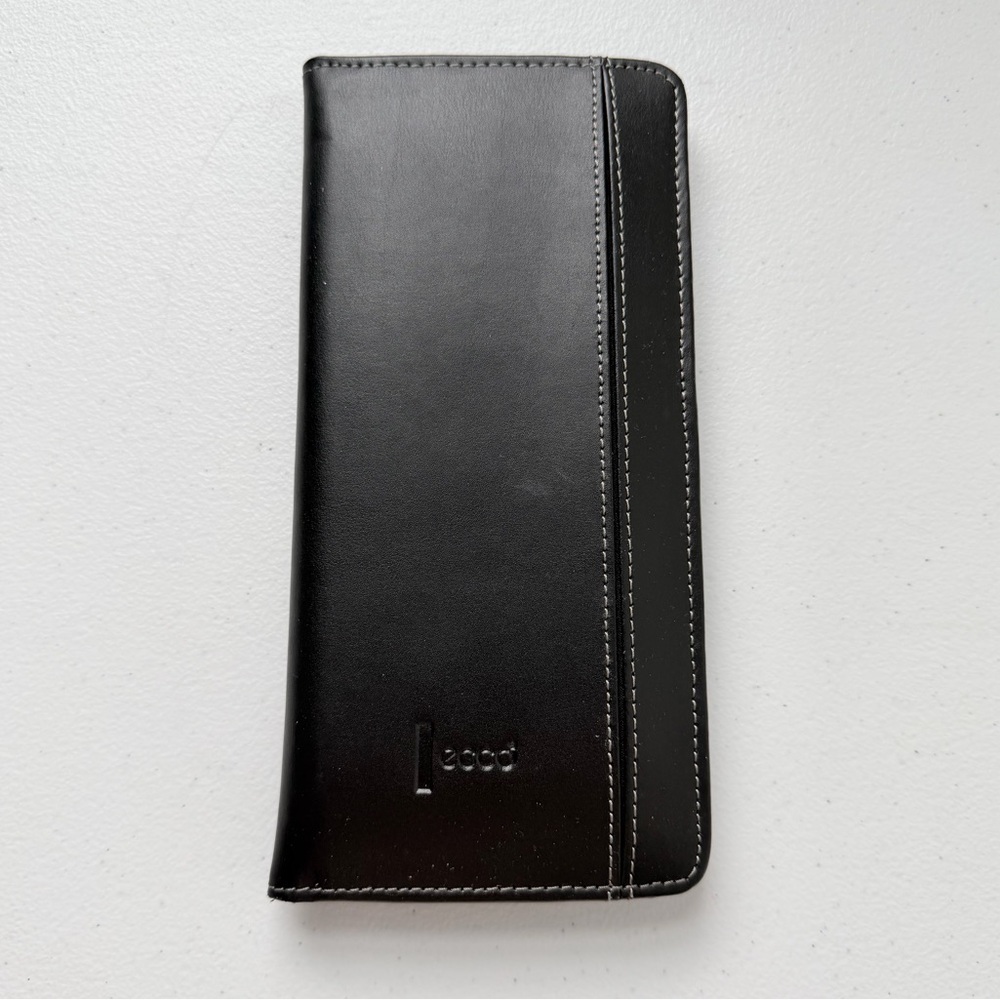 ecco | Black Passport‎ Wallet Travel Organizer 9.25 H x 4.5 W